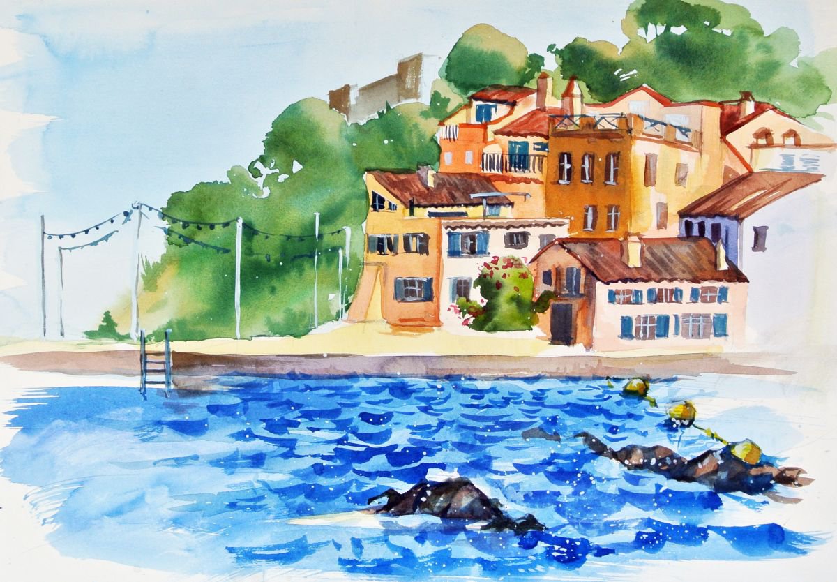 The bay of Saint-Tropez by Ksenia Astakhova