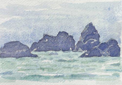 Coastal Rocks, Oregon by John Fleck