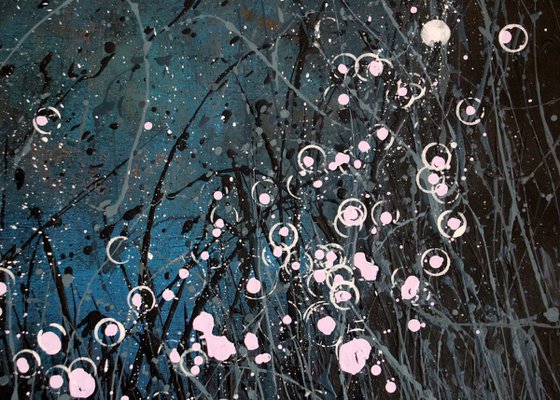 Notturno Regale #12  - Original abstract floral landscape