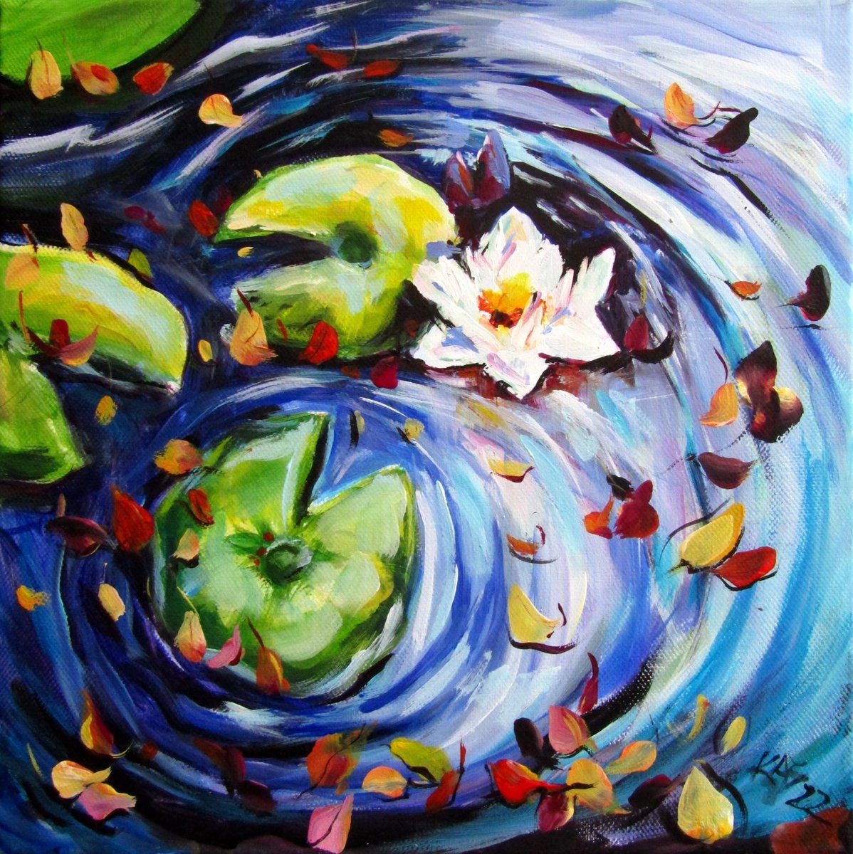 Beautiful water lily /30 x 30 cm/ by Kovcs Anna Brigitta