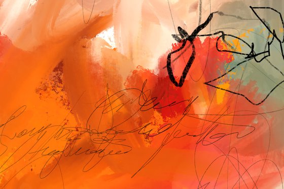 Sous les néons - Abstract artwork - Limited edition of 5