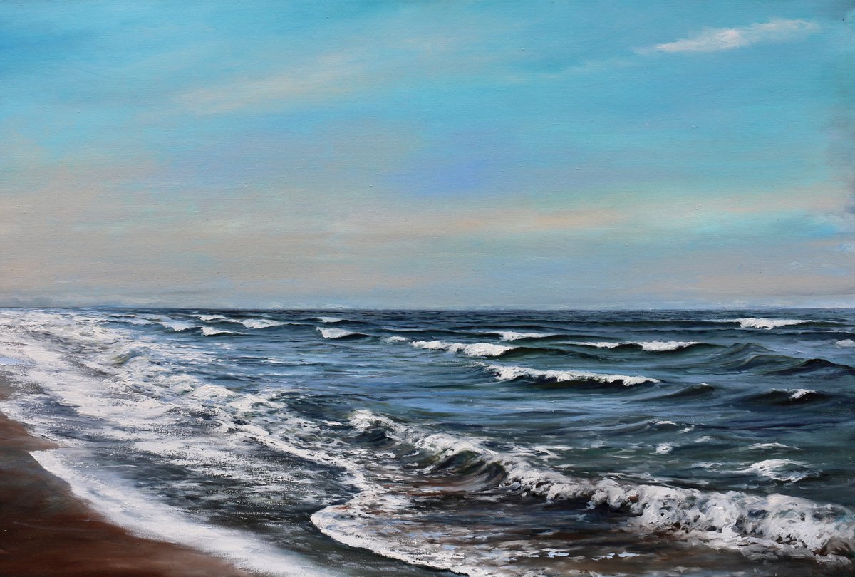 Photorealistic Oil Painting , Evening Glow By Aflatun Israilov, 43 X 28, Artwork For Sale On Artfinder