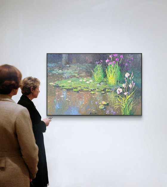 Water Lilies and Irises