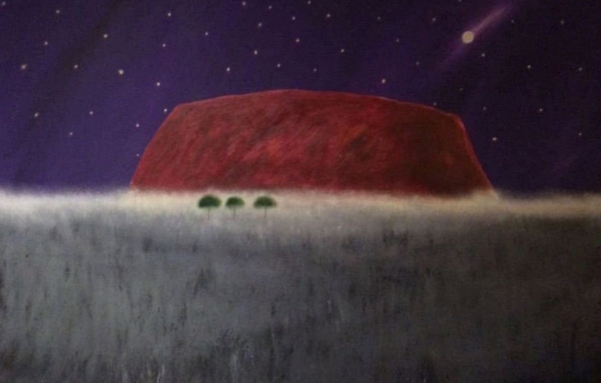 -Ayers Rock At Midnight-? 150x100x2cm by Black Beret