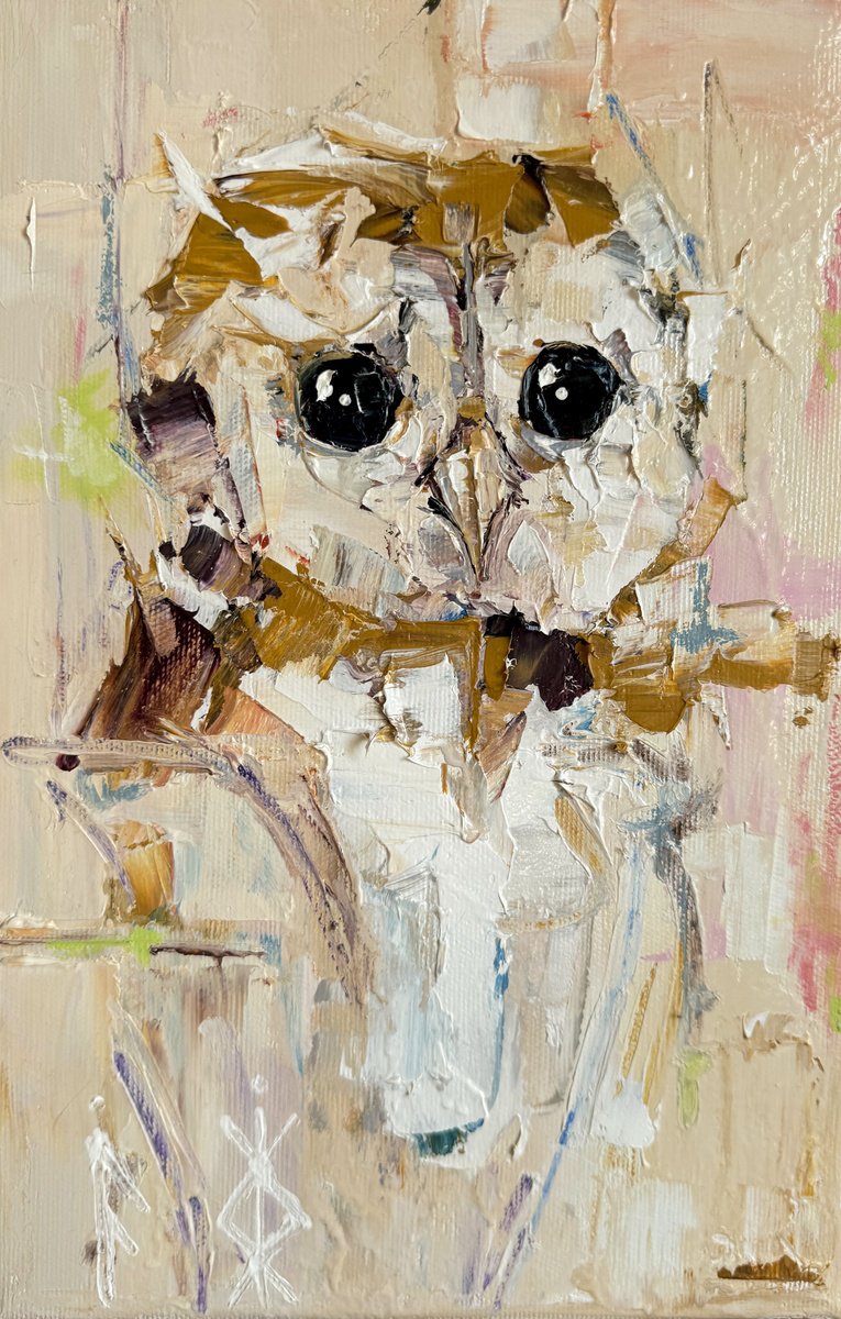 Expressive Oil Painting , Night Guest By Lina Redford, 8 X 12, Artwork For Sale On Artfinder