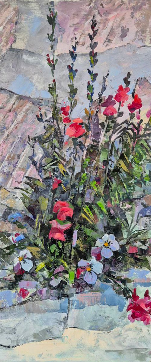 The Flowered Wall by Aramayis Khlghatyan