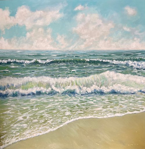 Ocean waves by Emma Sian Pritchard