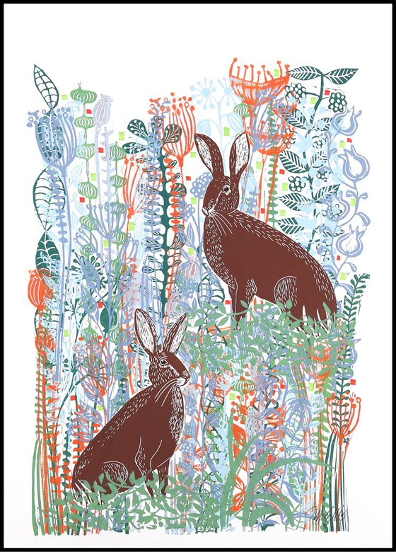 Hares in Springtime
