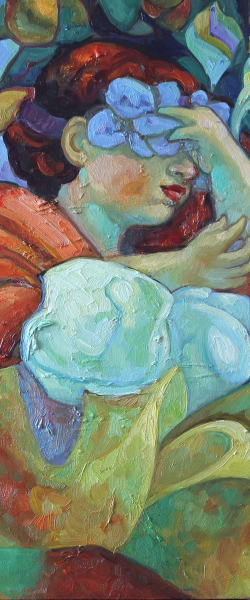 Blue flower by Marina Podgaevskaya