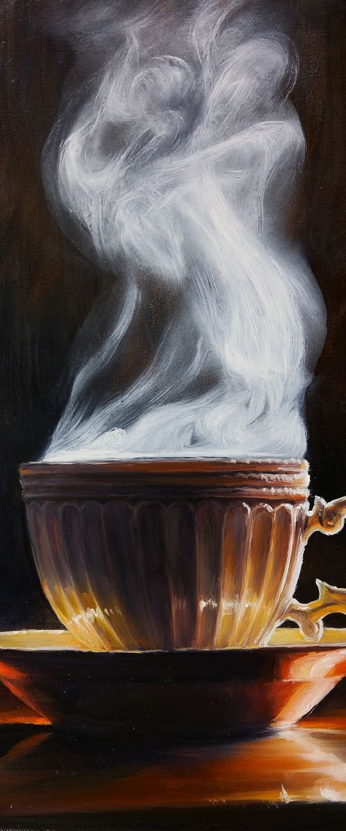 "Hot tea" by Gennady Vylusk