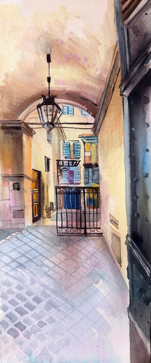 Under the Arches of Bologna by Maria Kireev