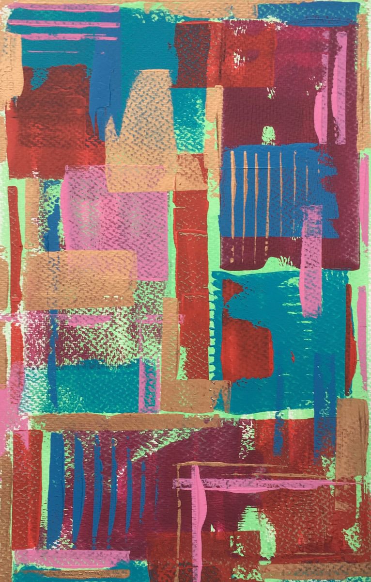 Structure II - abstract on paper by Louise Gillard