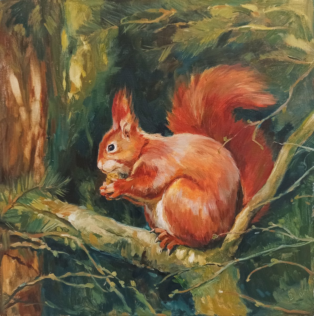 Fire Squirrel by Elena Utkina