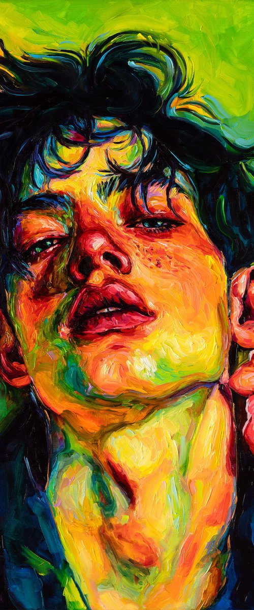 Green Portrait by Oleksandr Balbyshev