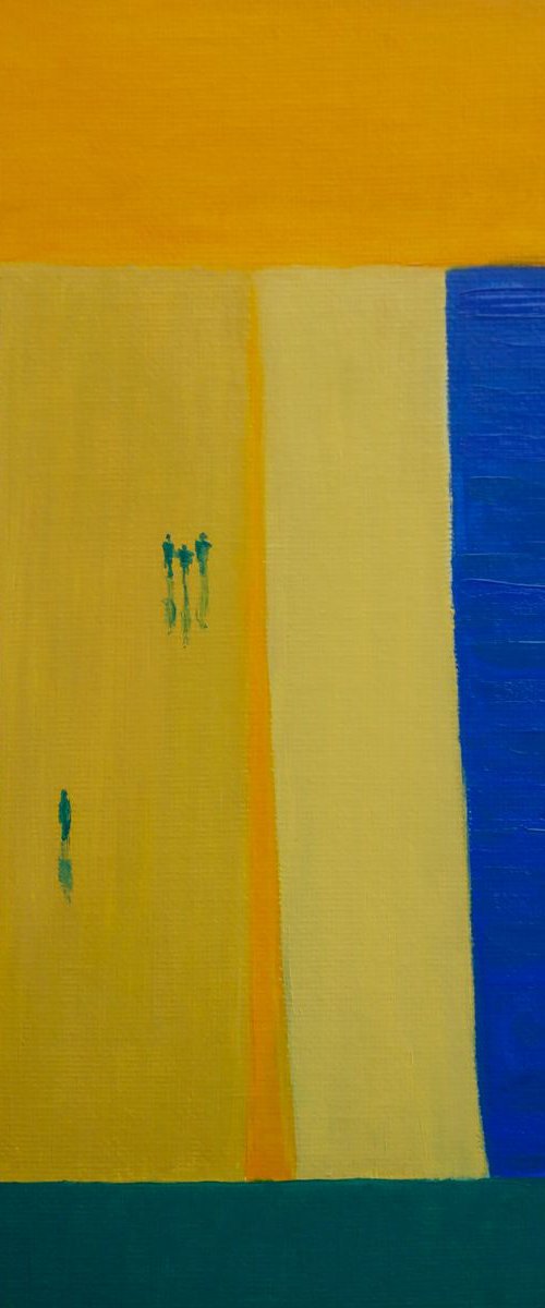 People walking in Brazilia by Van Lanigh