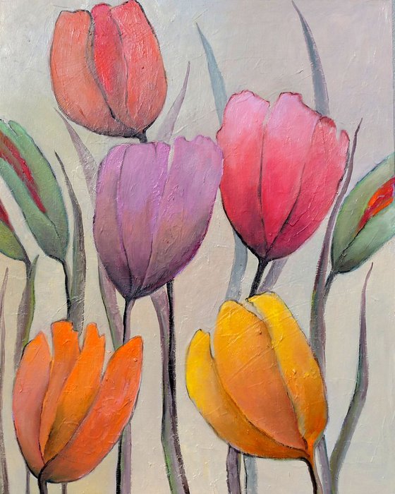 Spring with Tulips