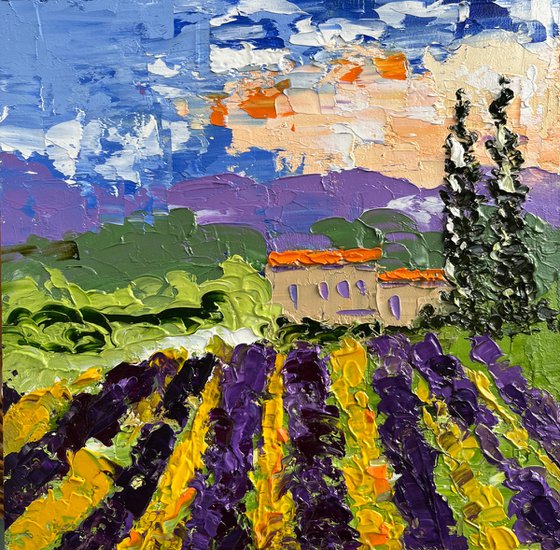 Provence Lavender Field Art