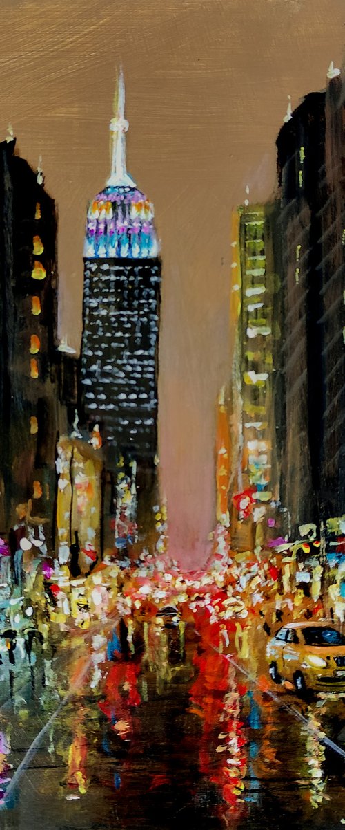 New York City in Rain, 56 by Vishalandra Dakur