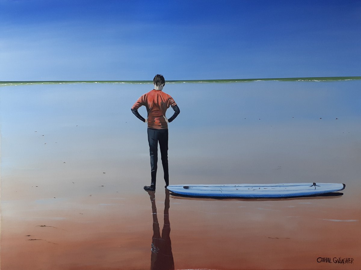 Photorealistic Oil Painting , Between Two Worlds By Cathal Gallagher, 40 X 30, Artwork For Sale On Artfinder