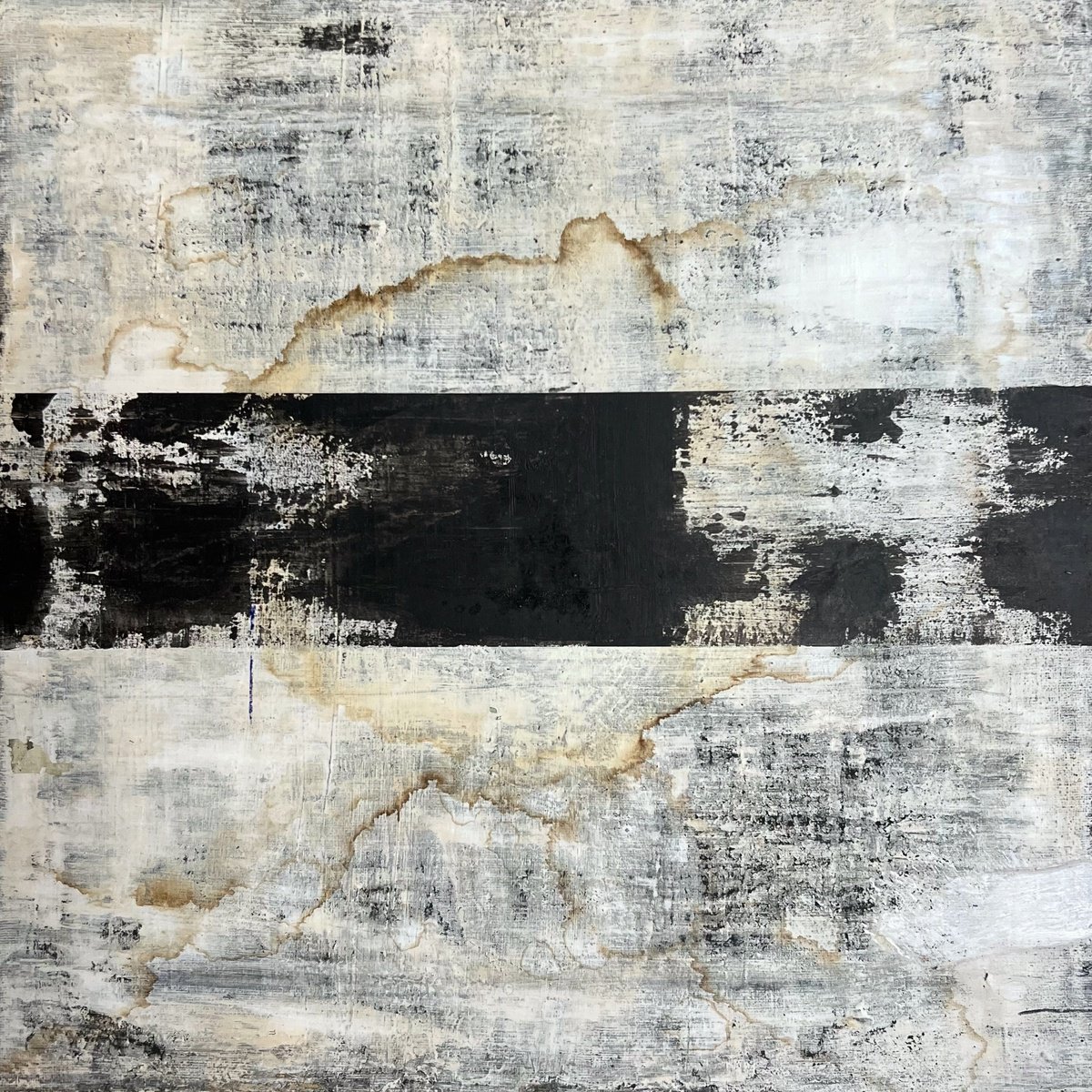 Abstract Painting By Sergio Aranda, 16 X 16", Exhalation, Original Artwork