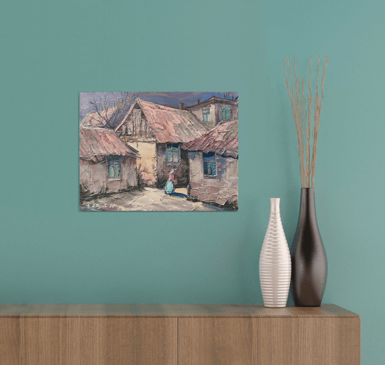 Rustic Houses Scene