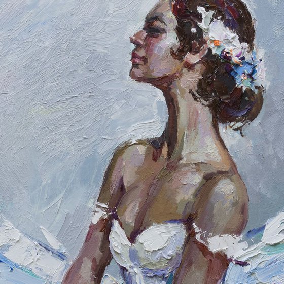 Ballerina - Original oil painting