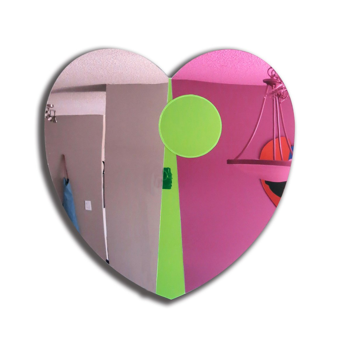 Geometric Abstract Collage By Dong Su, 23 X 24, Soulmates, Original Artwork