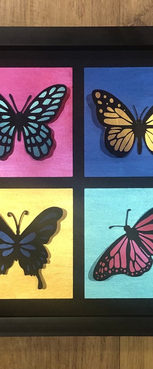 When butterflies go pop by Sue Woodger