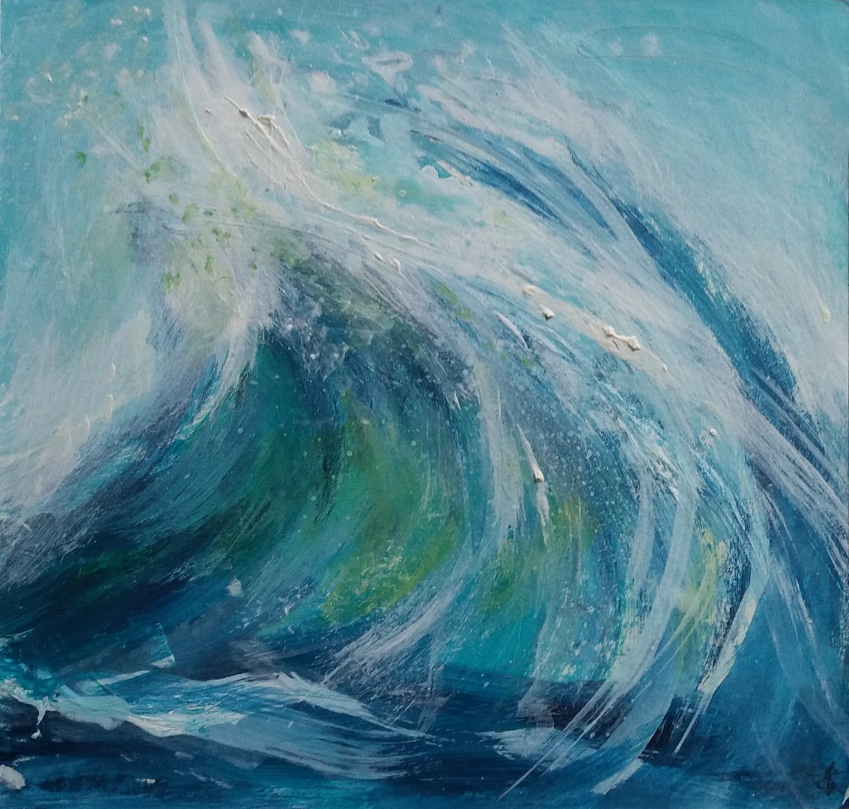 Wave Splash by Jean  Luce