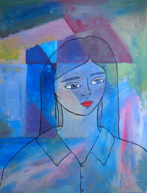 Abstract Portrait by Kitty  Cooper