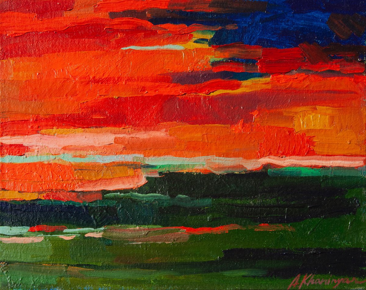 Red Sunset by Anna Khaninyan