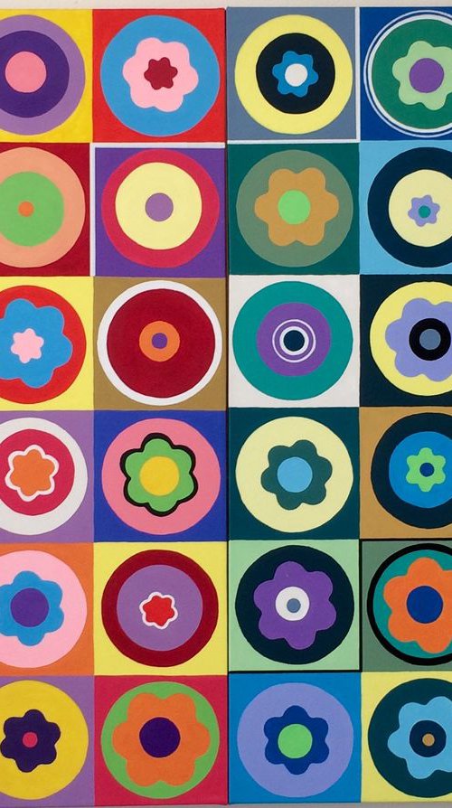 Rainbow Flowers by Lucyanne Terni