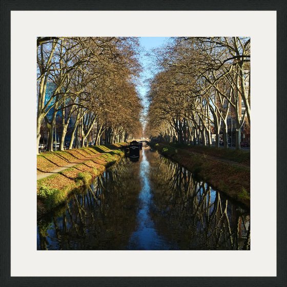 Canal Du Midi, 21x21 Inches, C-Type, Framed