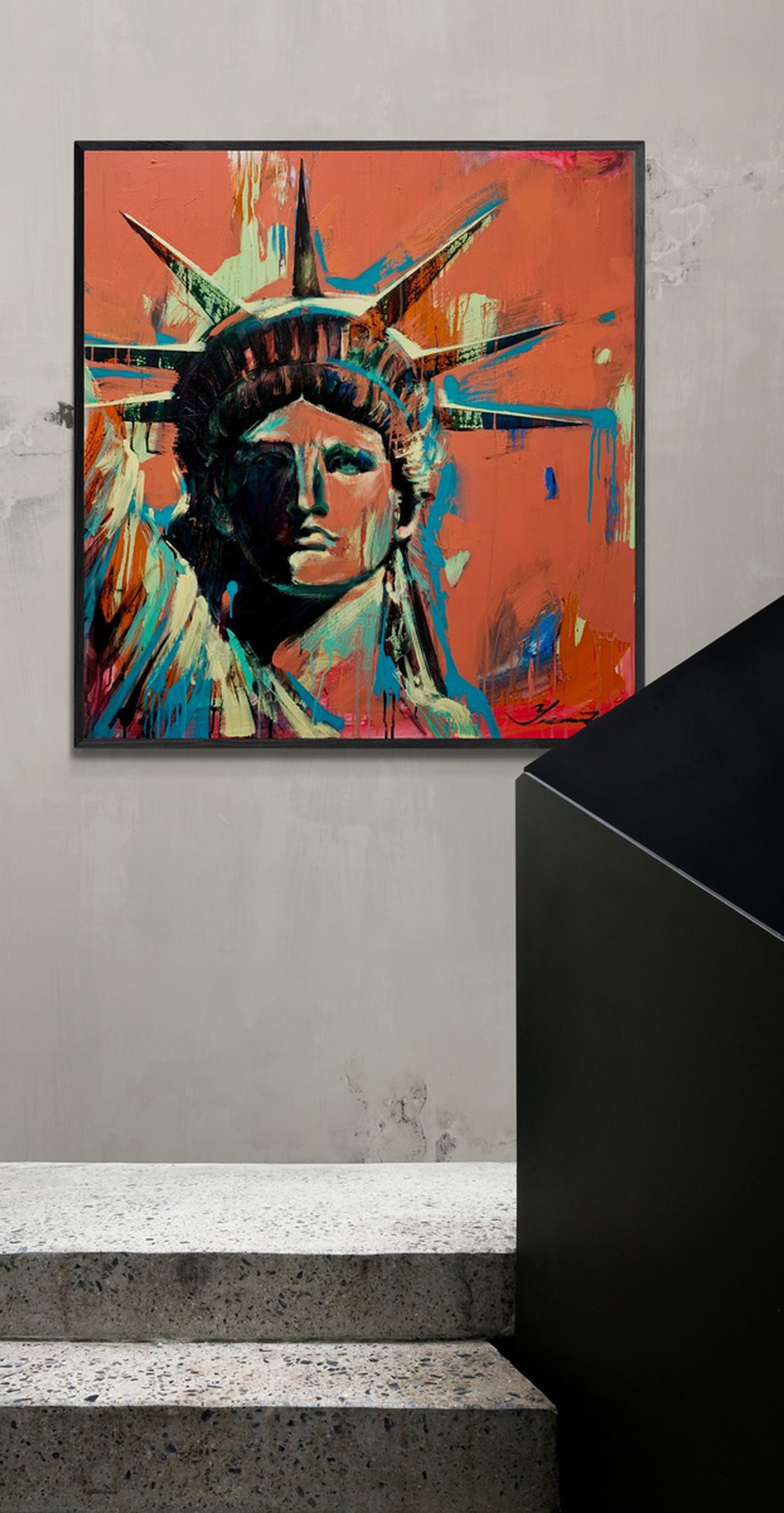 Statue of Liberty Acrylic painting by Yaroslav Yasenev