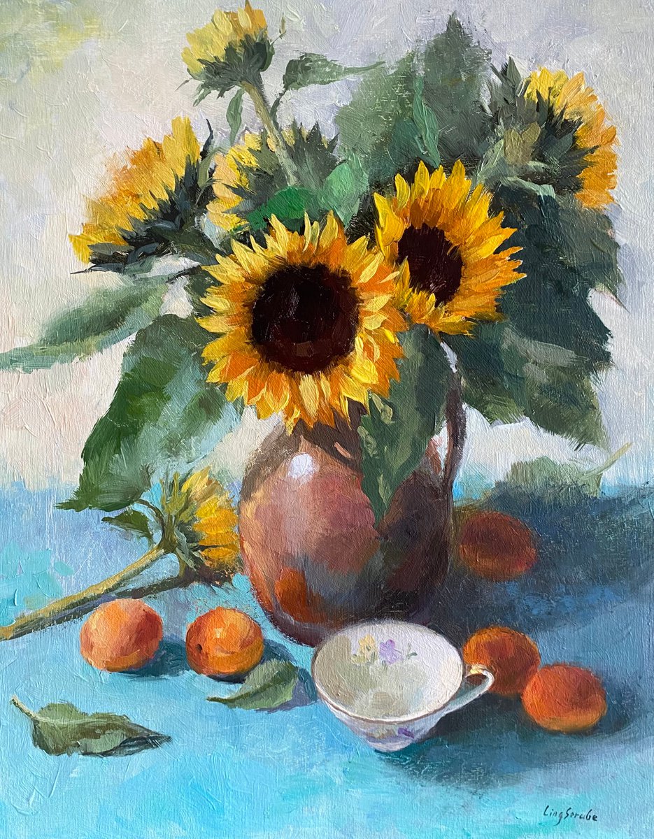 Sunflower Bouquet #2 by Ling Strube