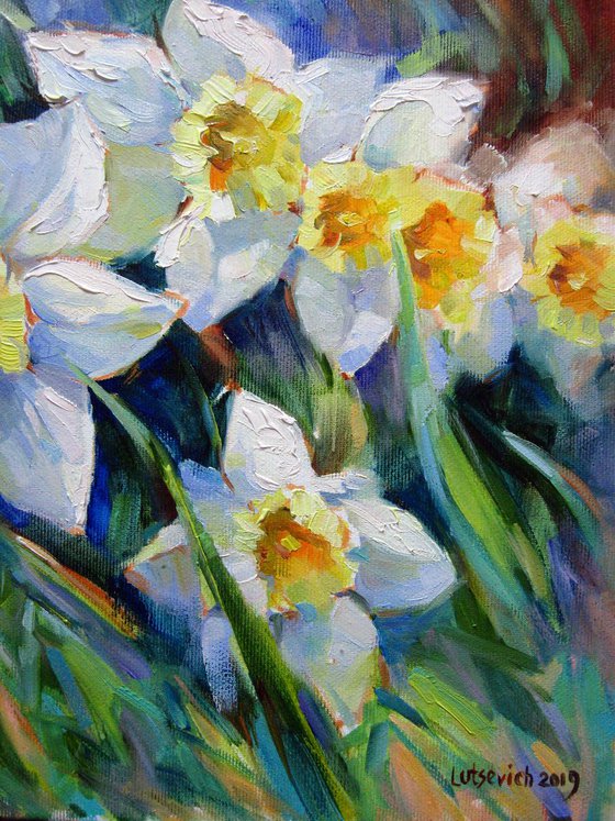 Sketch of daffodils