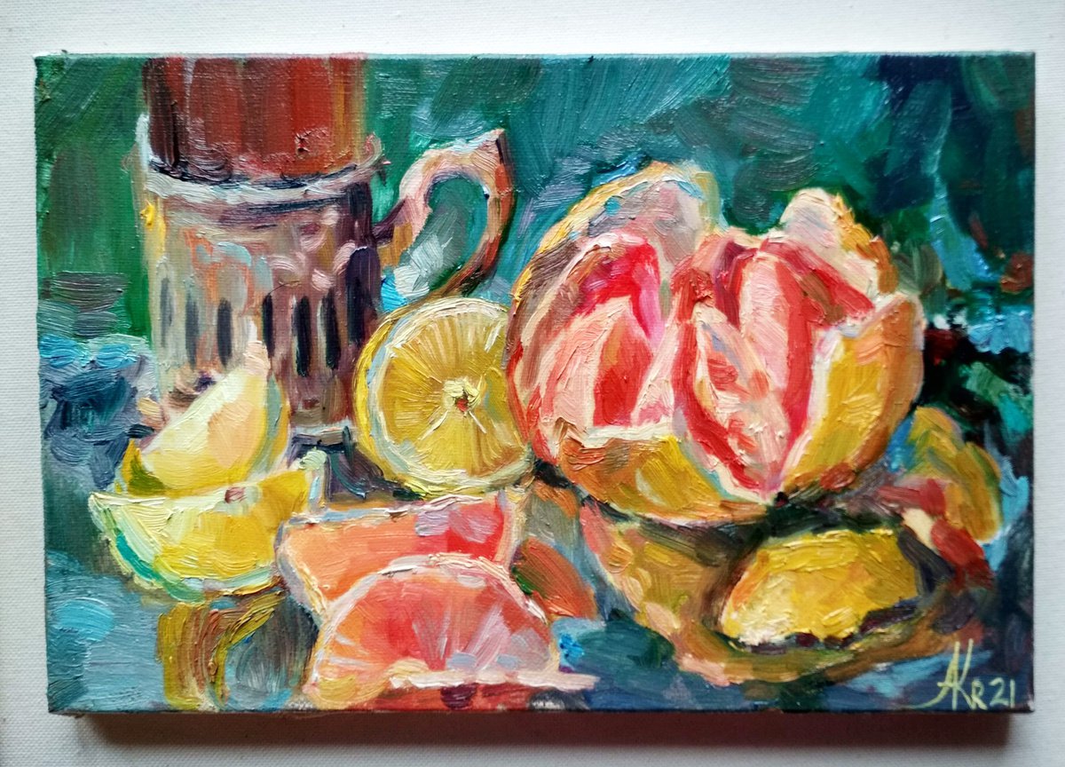 Citruses for breakfast by Ann Krasikova