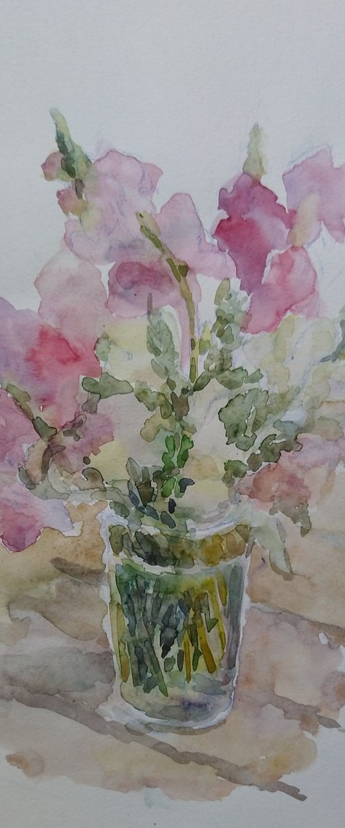 Bouquet of summer. Original watercolour painting. by Elena Klyan