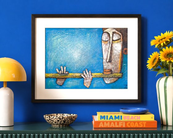 Aqua tibia VII (42cm x 30cm x 0.1cm)