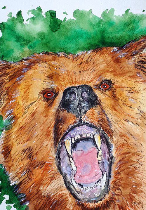 "Roaring bear" by Marily Valkijainen