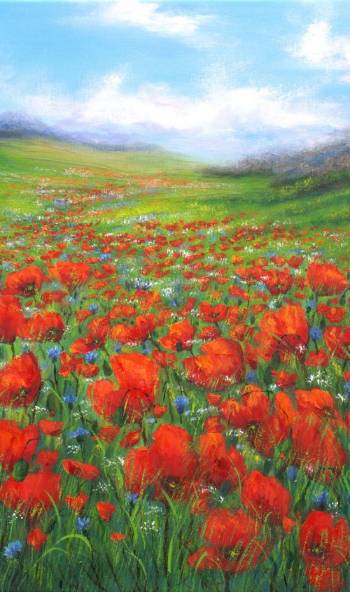 Poppy and wildflower meadow by Ludmilla Ukrow