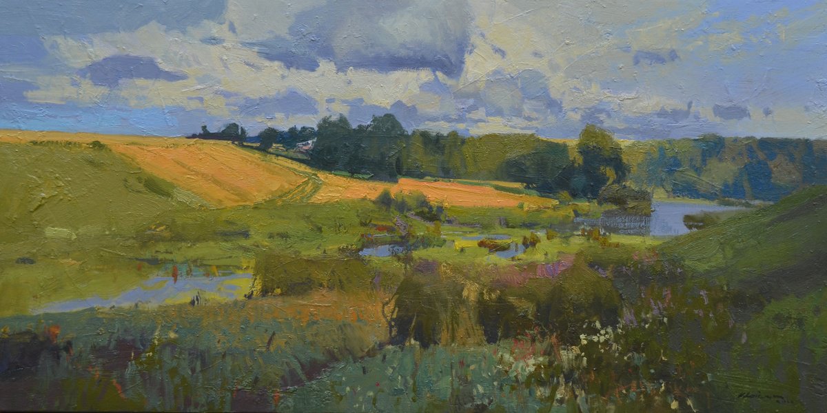 August Ends By Vytautas Laisonas, 28 X 14, Artwork For Sale On Artfinder