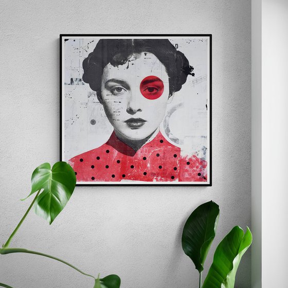 333_Portrait with Red Polka Dots