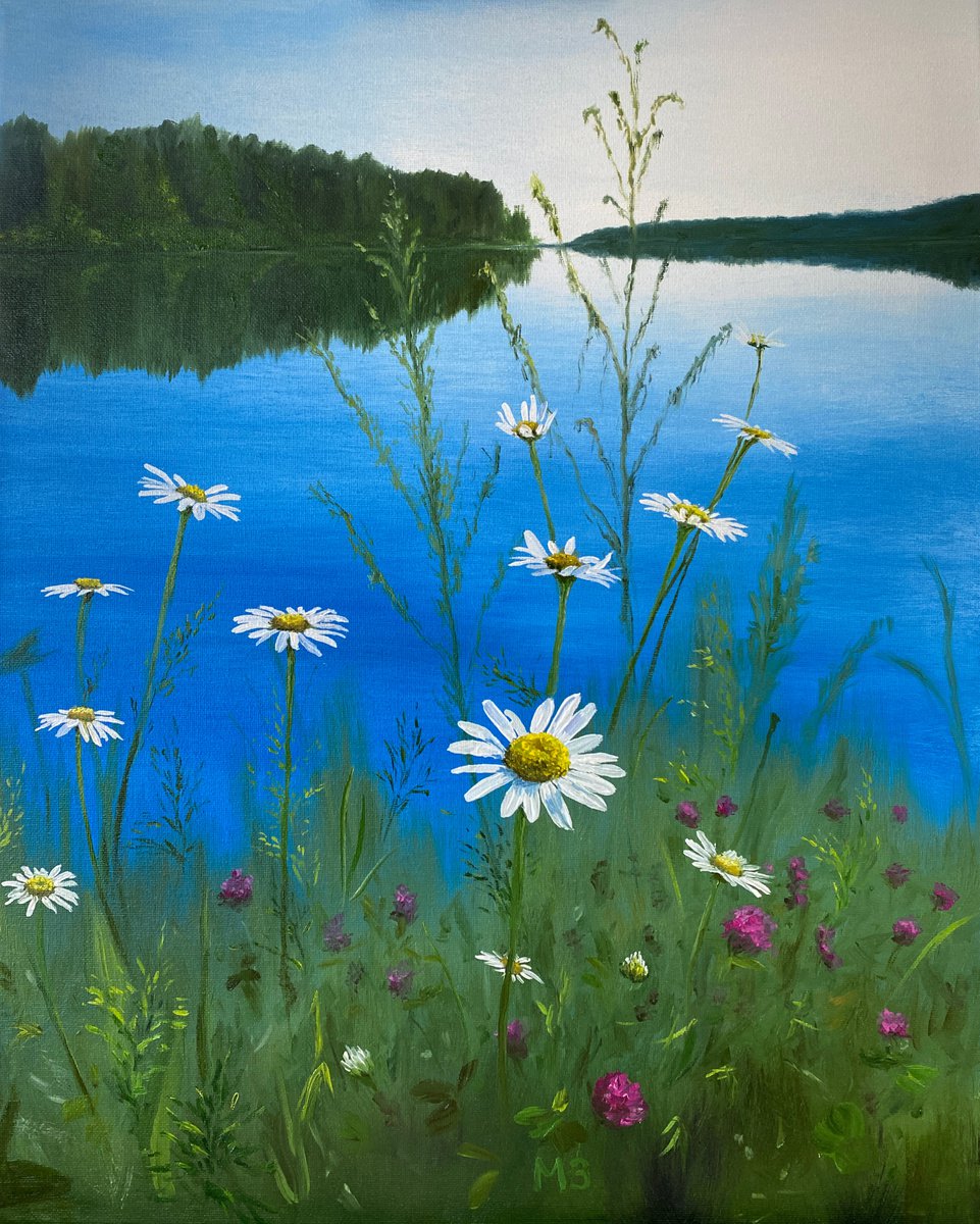 In Summer, 40 ? 50 cm, oil on canvas by Marina Zotova