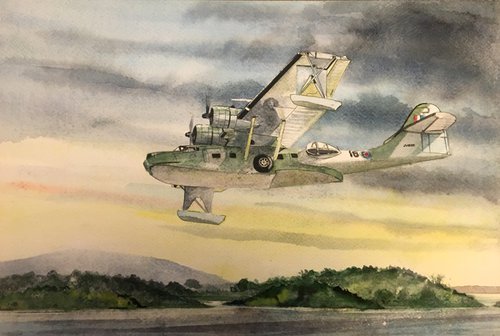 PBY Consolidated Cataliina at Lough Erne by John Lowerson