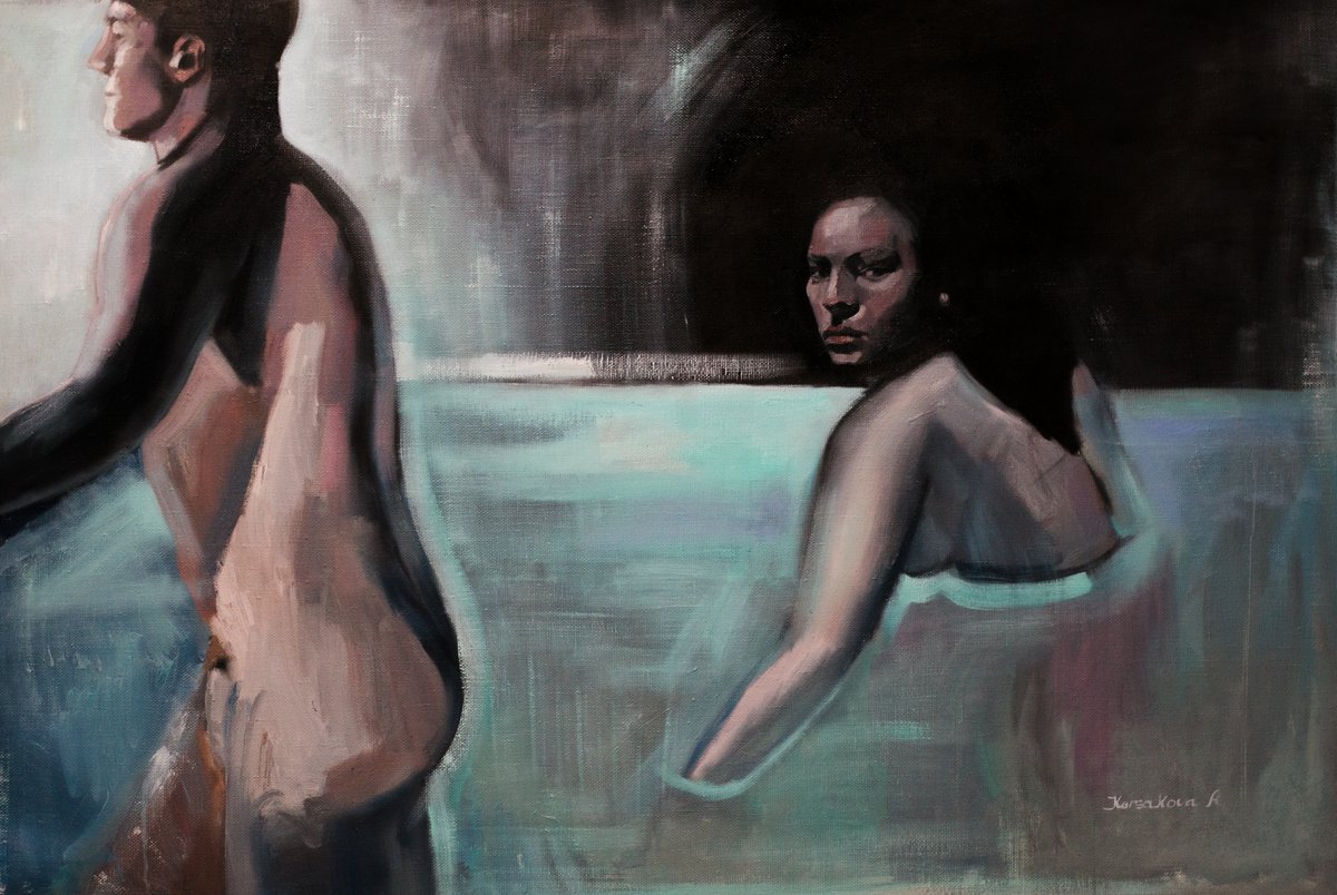 Two in the pool by Anastasia Korsakova