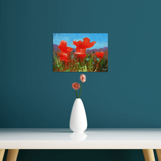 Coral Poppies 21X30