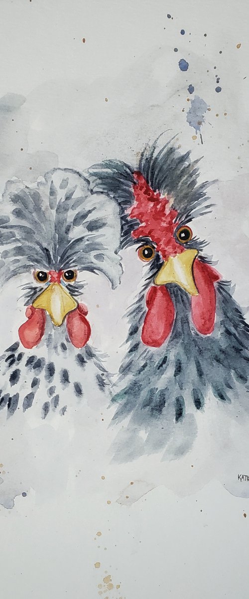 "Howdy Folks" - Animals - Chickens by Katrina Case