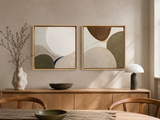 QUIET MOTION II - Diptych