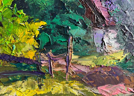 Lilac Bush in the Garden